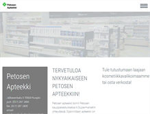 Tablet Screenshot of petosenapteekki.fi
